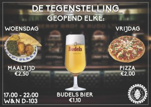 De Eerste Stelling Avond was een groot succes, maar dit is natuurlijk nog maar het begin! De Tegenstelling is iedere woensdag en vrijdag geopend van 17.00-22.00. Tot woensdag dus!